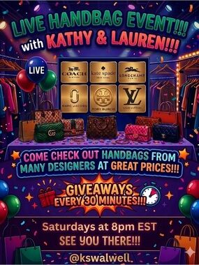 Designer Handbag Event Poster - Multi Color Flyer